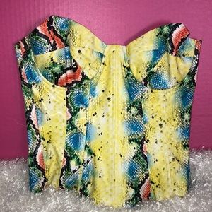 Snake Print Corset